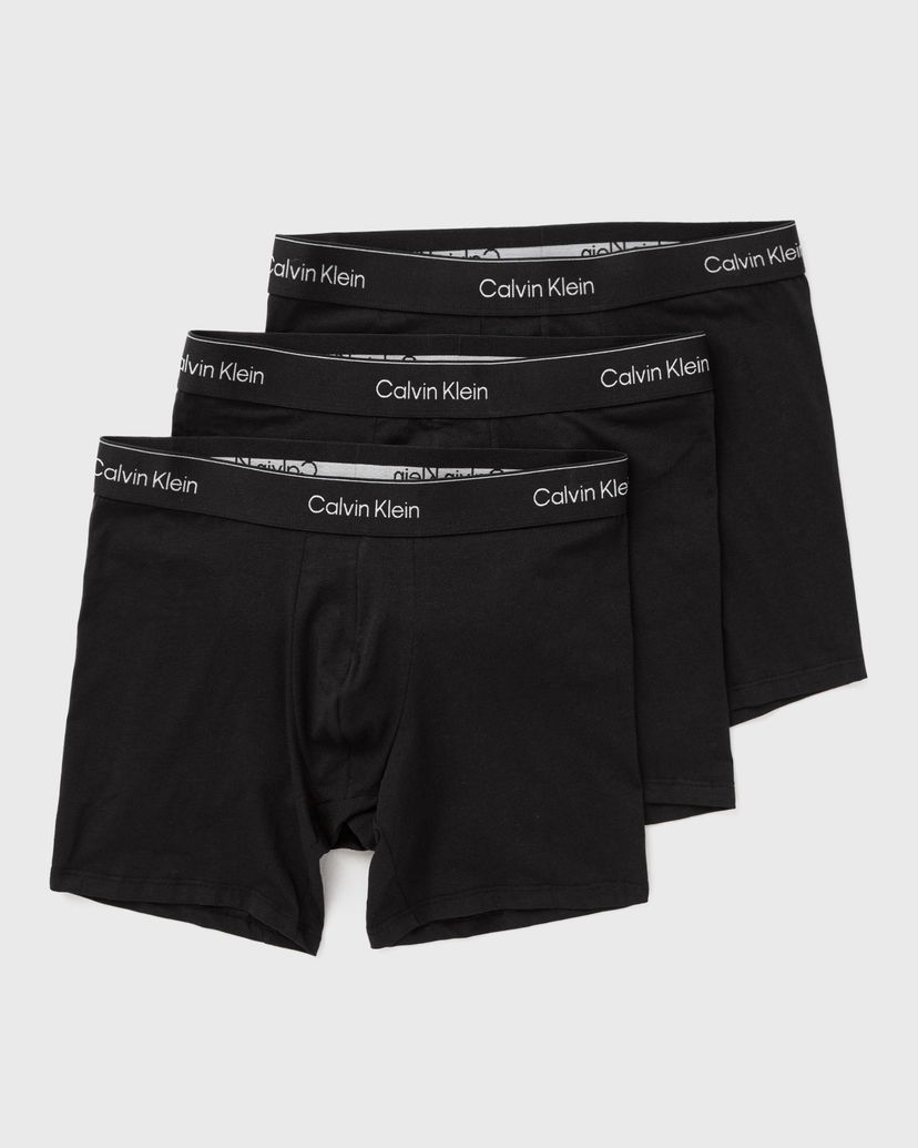 Боксерки CALVIN KLEIN Boxer Brief Icon Cotton Stretch 3-Pack Черно | LV00NB4394TM6