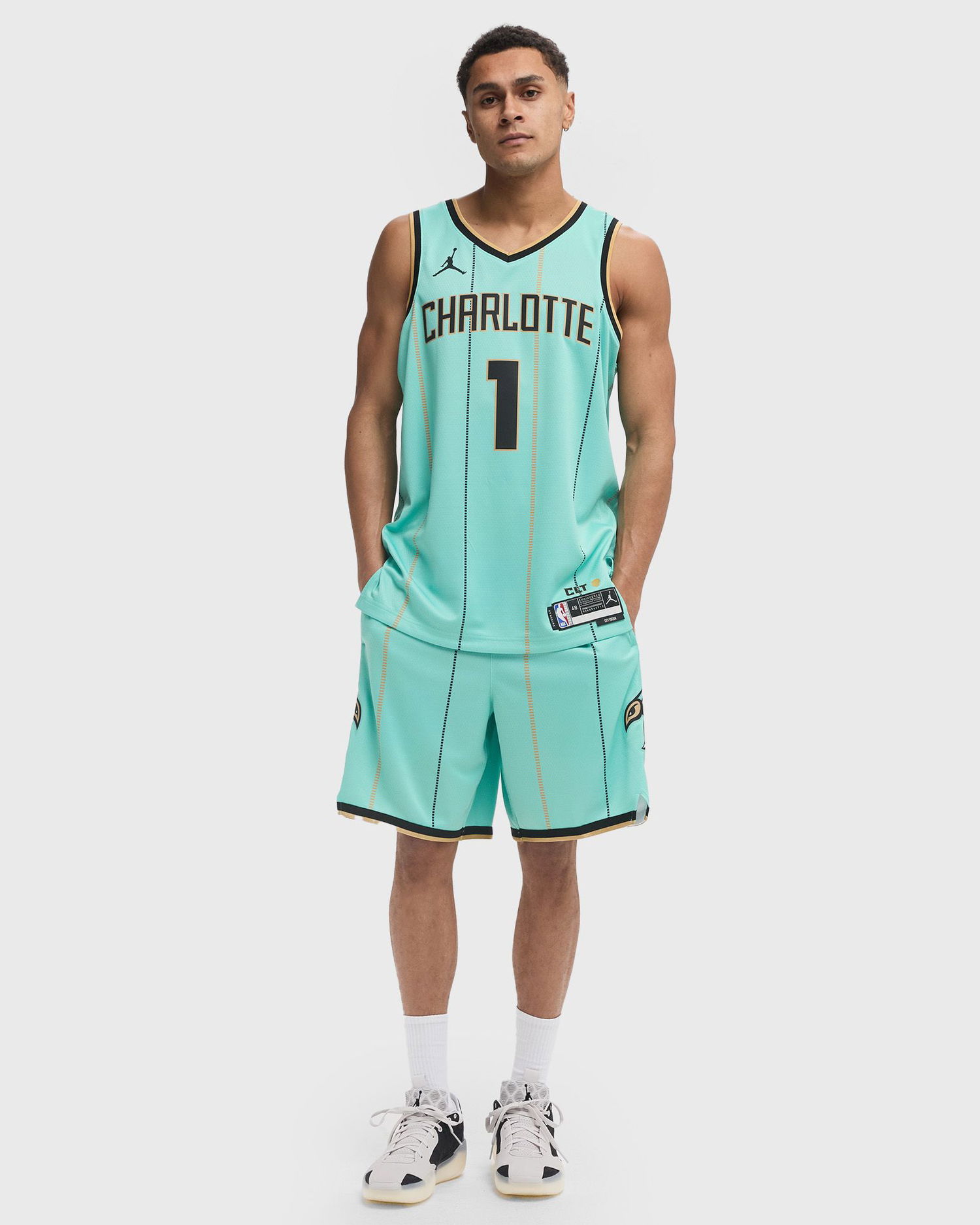 Къси панталони Nike NBA Charlotte Hornets Swingman Shorts Зелено | FQ4400-356, 1