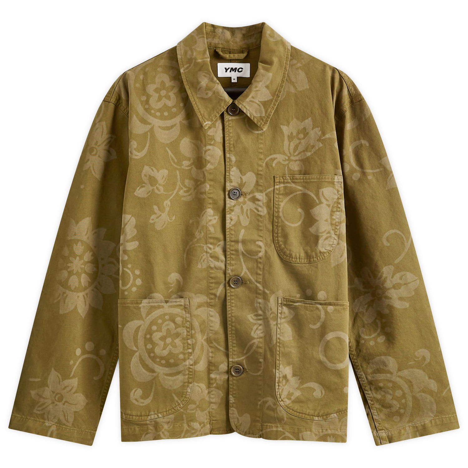 Риза YMC Floral Chore Jacket Зелено | P5WMD-30, 1