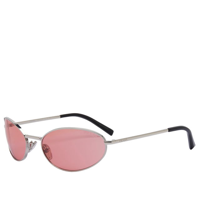 Prada Eyewear Women's A59S Sunglasses in Silver/Pink | END. Clothing