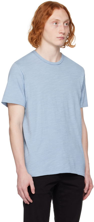Тениска rag & bone Classic Flame T-Shirt Синьо | MBC22FT039TL39, 1