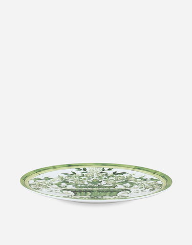 Домашен декор Dolce & Gabbana Dolce & Gabbana Green Botanical Charger Plate Зелено | TC0010TCA88UV019, 2