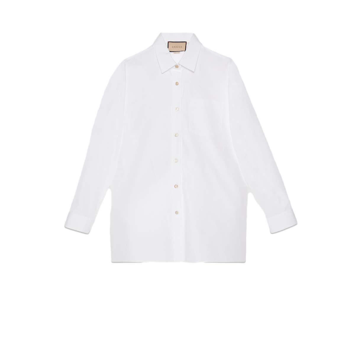 Риза Gucci Cotton Shirt Бяло | 759790 ZAOXQ 9000, 0