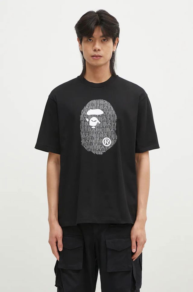 A Bathing Ape LUX SPORT APE HEAD RELAXED FIT Print T-Shirt