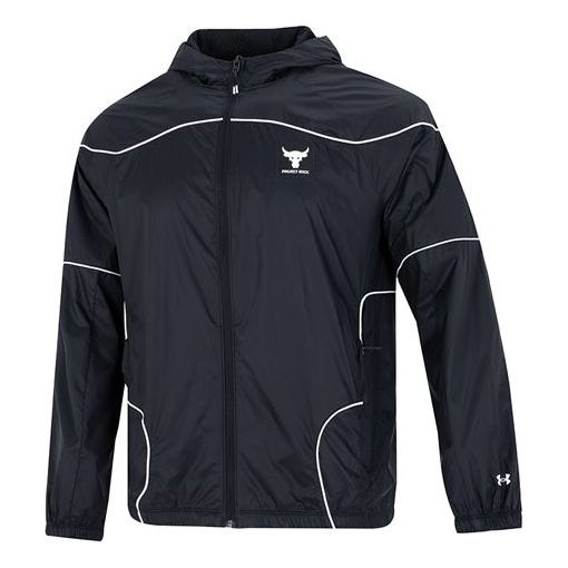 Ветровка Under Armour Project Rock Full Zip Windbreaker Черно | 1373580-001