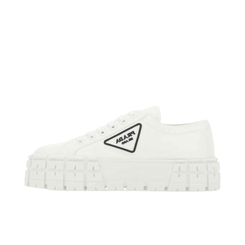 Кецове и обувки Prada Double Wheel Sneakers White Black (W) Бяло | 1E260MF0503LFX-F0009