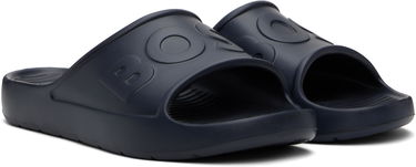 Кецове и обувки BOSS Embossed Logo Pool Slides Тъмно синьо | 50498207, 3