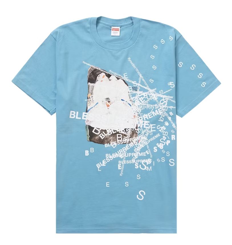 Тениска Supreme Bless Observed In A Dream Tee Синьо | FW23T4 LIGHT SLATE, 0
