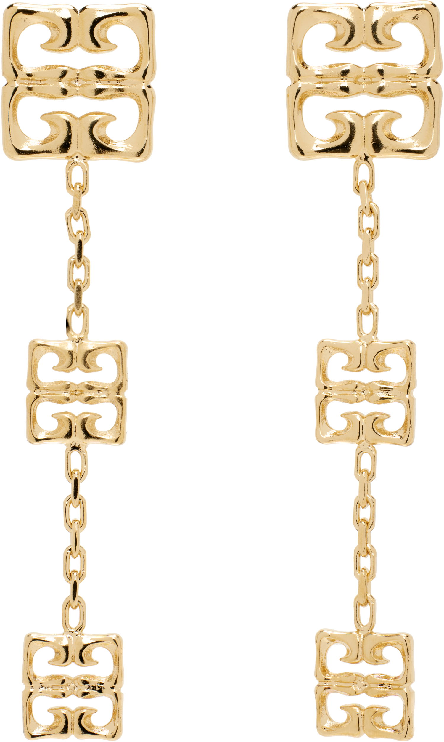 Обеци Givenchy 4G Liquid Metal Drop Earrings Металик | BF111NF003710, 0