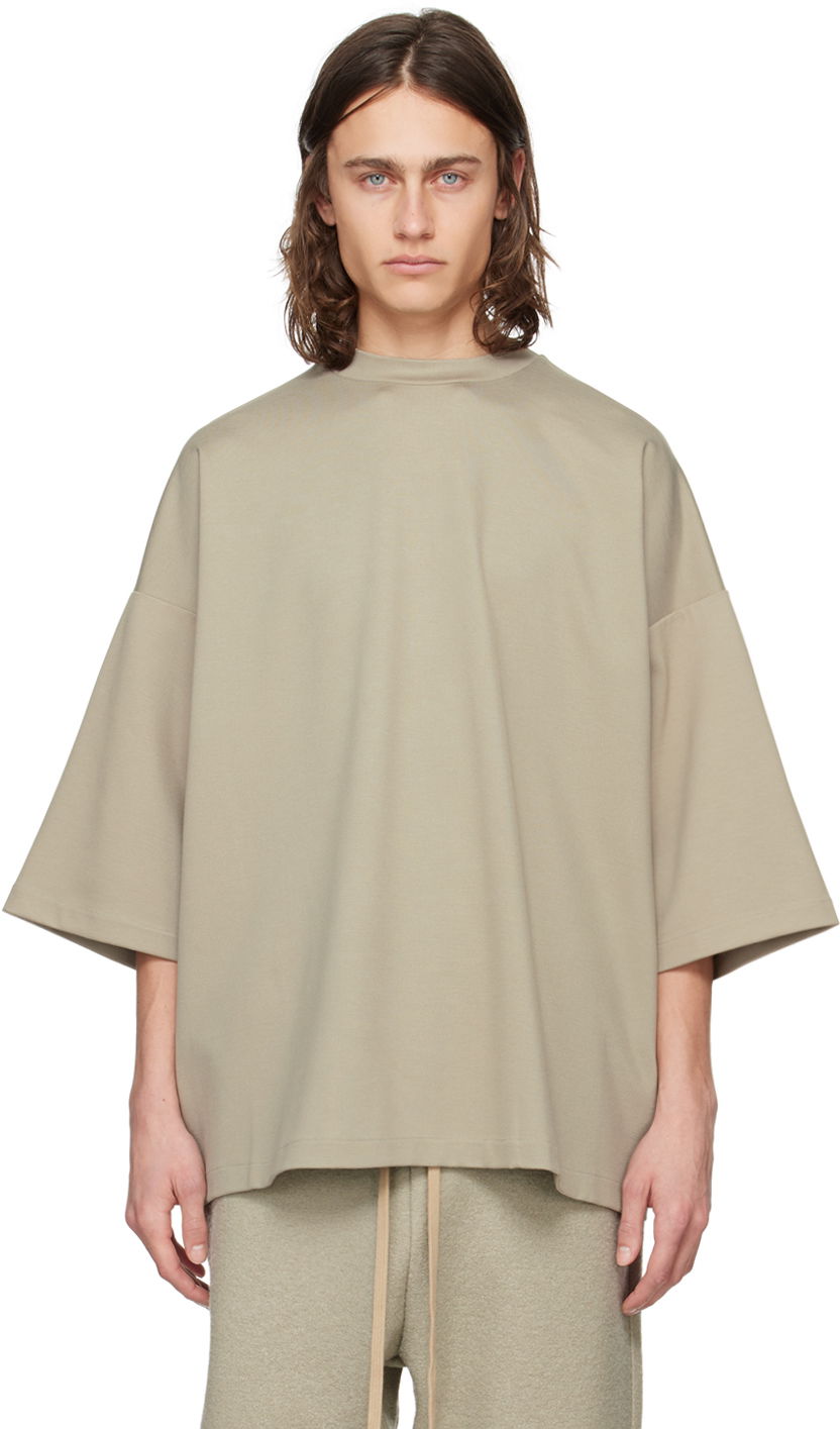 Тениска Fear of God Gray Embroidered T-Shirt Сиво | FG850-20527VIS, 0