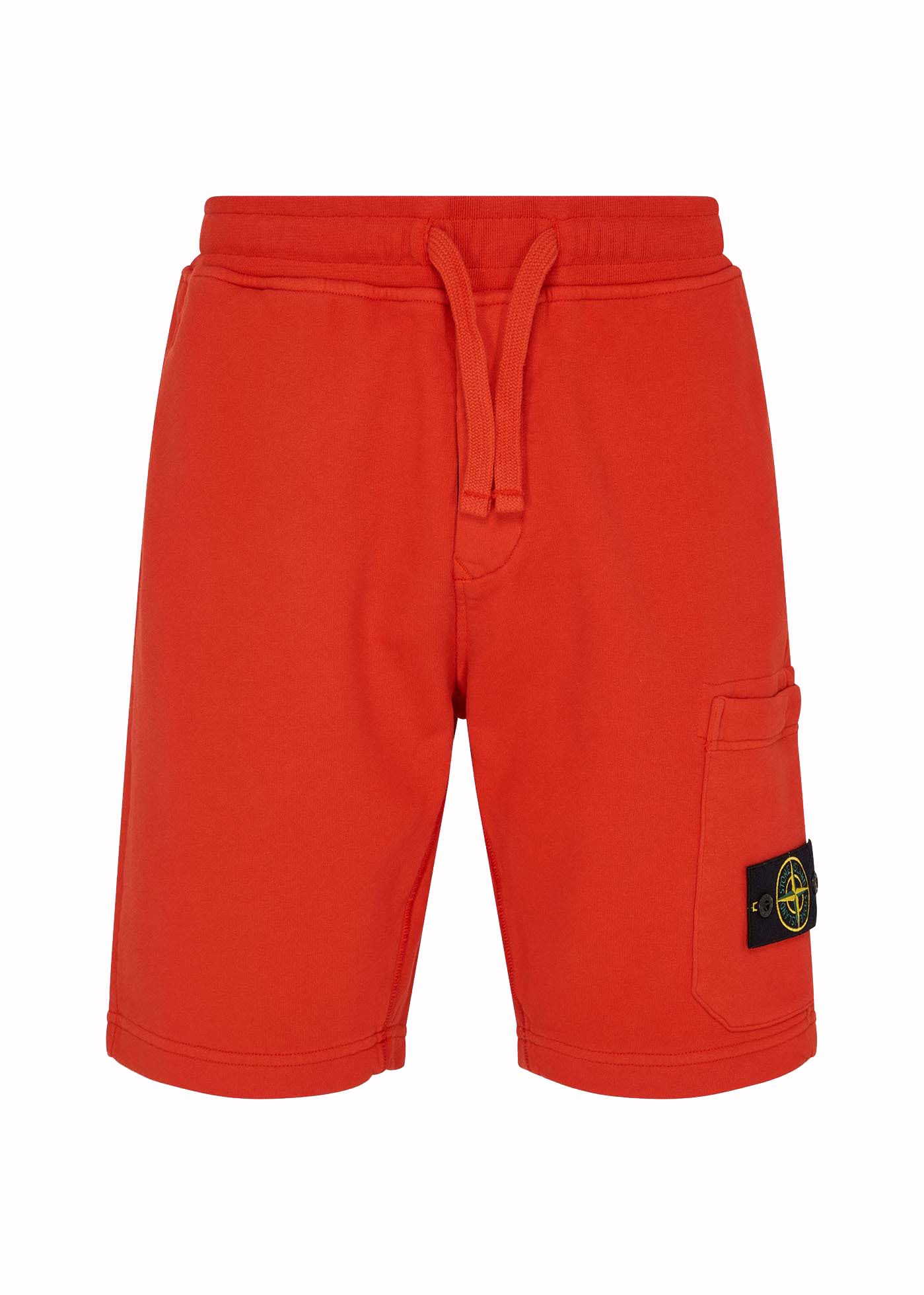 Къси панталони Stone Island Fleece Logo Shorts Червено | 791562520 V0037, 0