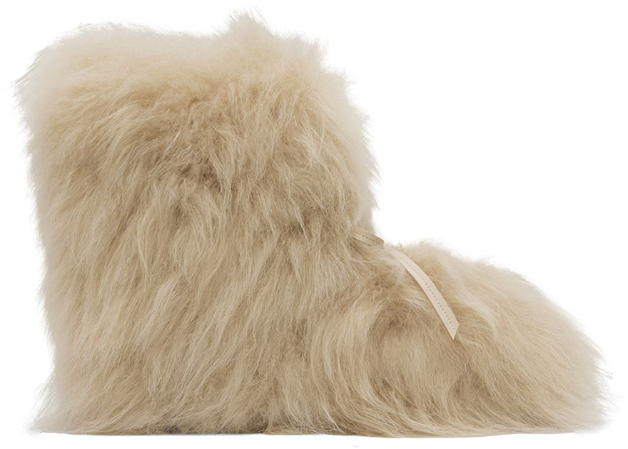 Облекло We11done We11done Fur Moccasin Boots Бежово | WD-AO2-24-459-W-BG, 0