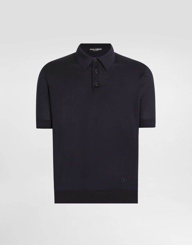 Dolce & Gabbana Satin Silk Polo Shirt