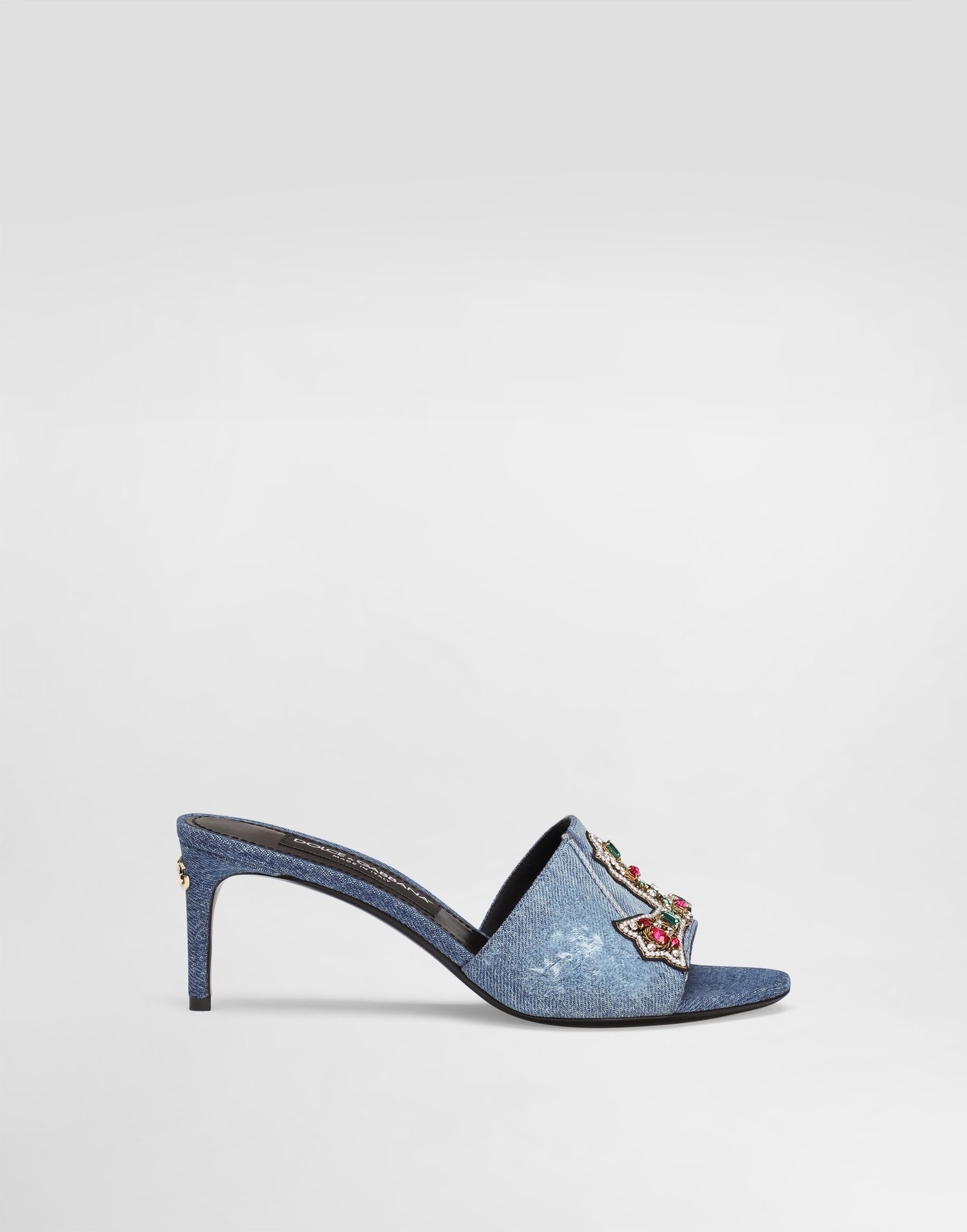 Аксесоари Dolce & Gabbana Dolce & Gabbana Denim Mules with Embellishments Синьо | CR1893AN6248C609, 0