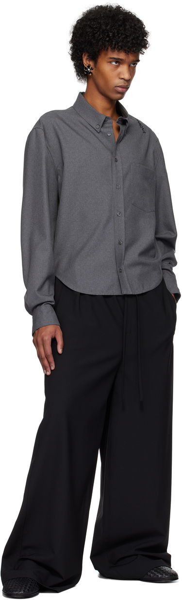 Панталони Marni Marni Wool Wide-Leg Trousers Черно | PUMU0290A1 UTP771, 3