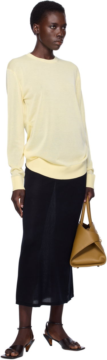 Тениска TOTEME TOTEME Knit Long Sleeve Tee Жълто | 253-WRT0604-YA0079, 3