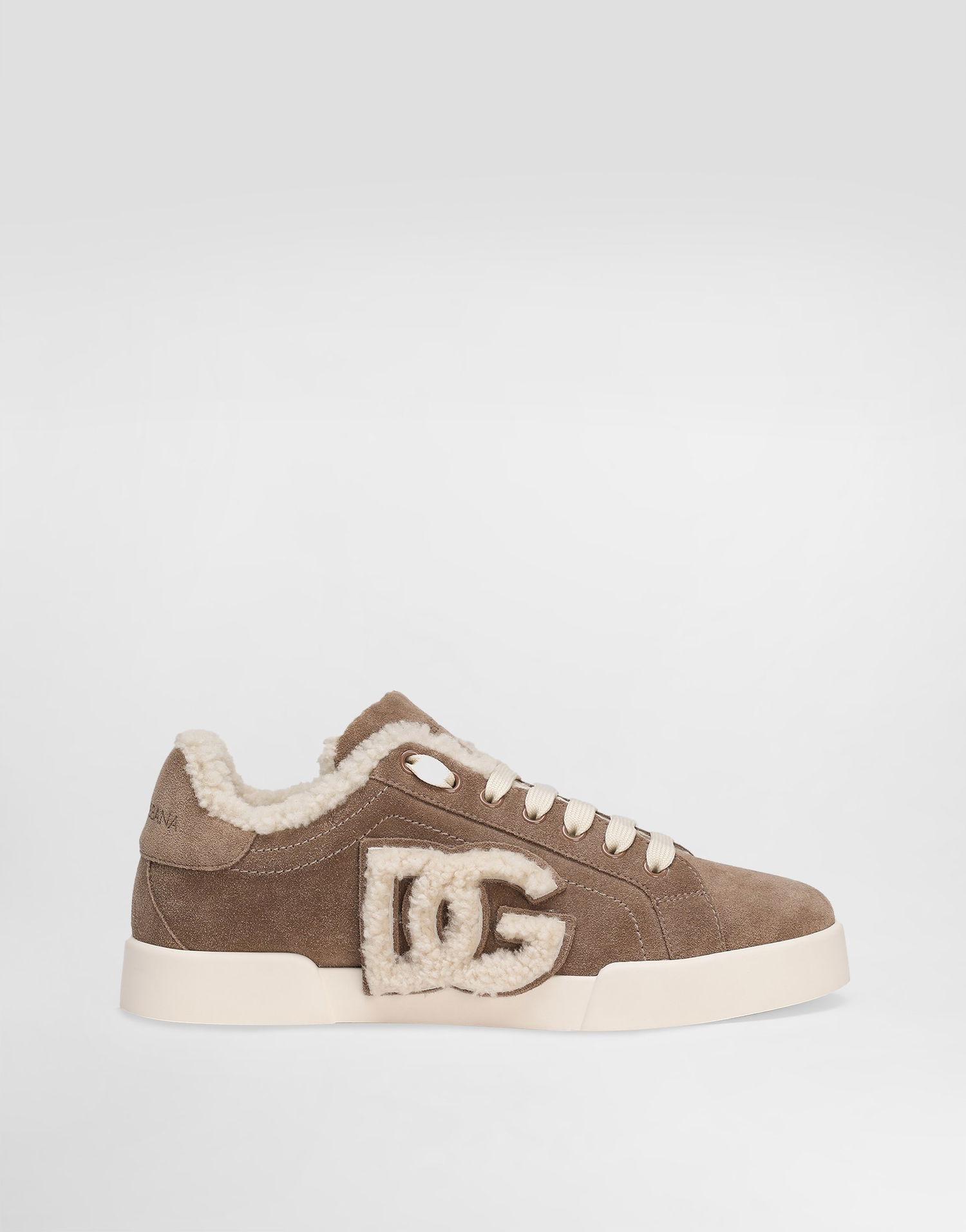 Кецове и обувки Dolce & Gabbana Dolce & Gabbana Portofino Light Calfskin and Sheepskin Кафяво | CK2374AJ2228W065, 0