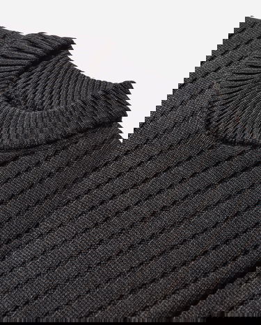 Пуловер GR10K Rib Crew Neck Workwear Sweater Сиво | CGB41207CZ62 62, 4