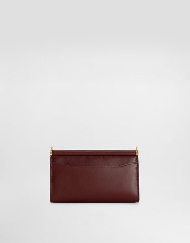 Дамска чанта Dolce & Gabbana Dolce & Gabbana Plongé Calfskin Phone Bag Бургунди | BI3367A9S2580346, 2