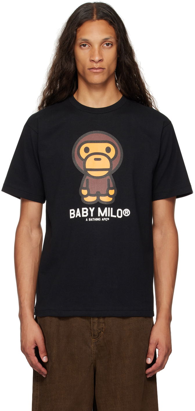 Тениска BAPE BAPE Black Baby Milo T-Shirt Черно | 002TEK301001M, 0
