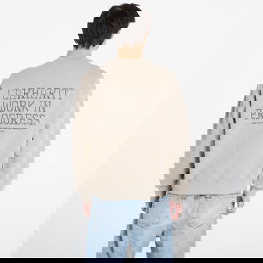 Суитчър Carhartt WIP Punched Crewneck Sweatshirt with Work in Progress Print Бежово | I036039.3GEXX, 4