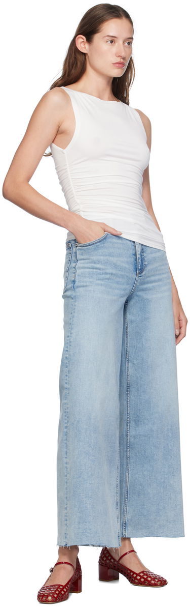 Потник rag & bone Luca Shirred Tank Top Бяло | WAC24FT002RT02, 3