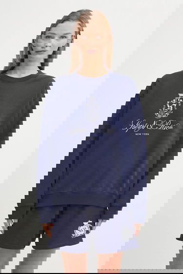 Суитчър Sporty & Rich Sporty & Rich Vendome Embroidered Crewneck Sweatshirt Тъмно синьо | ST071602231BL106, 4