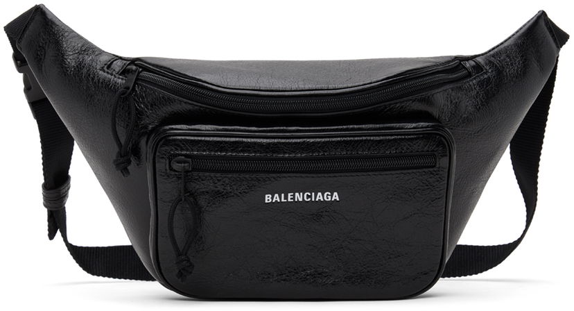 Колани Balenciaga Black Explorer Belt Bag Черно | 5295501VG87