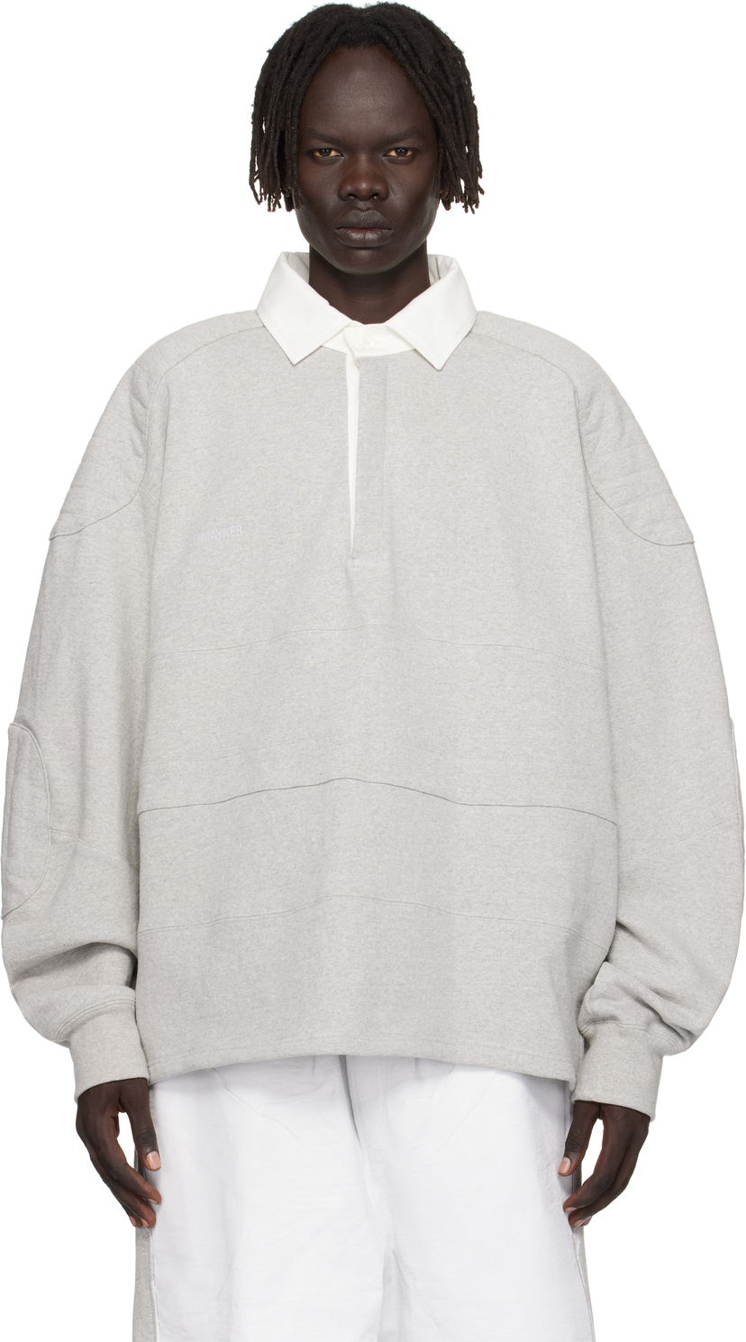 Поло тениска HED MAYNER Hed Mayner Paneled Polo Сиво | HMMB72021R-HB211