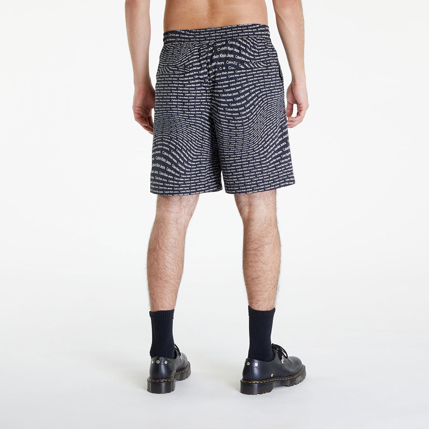Къси панталони CALVIN KLEIN Aop Shorts Black Черно | J30J325473 0GP, 1