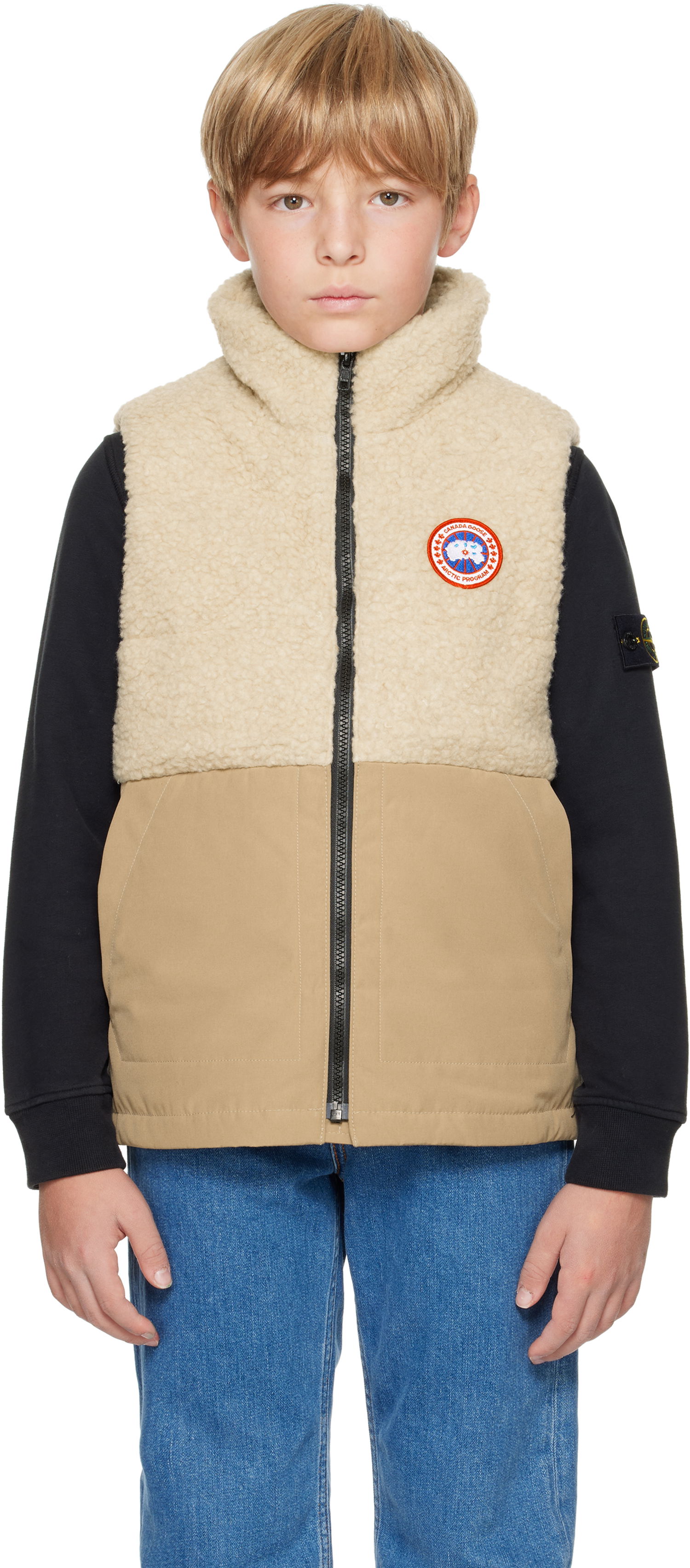 Жилетка Canada Goose Kids Kids Beige Elora Down Vest Бежово | 4580Y, 0