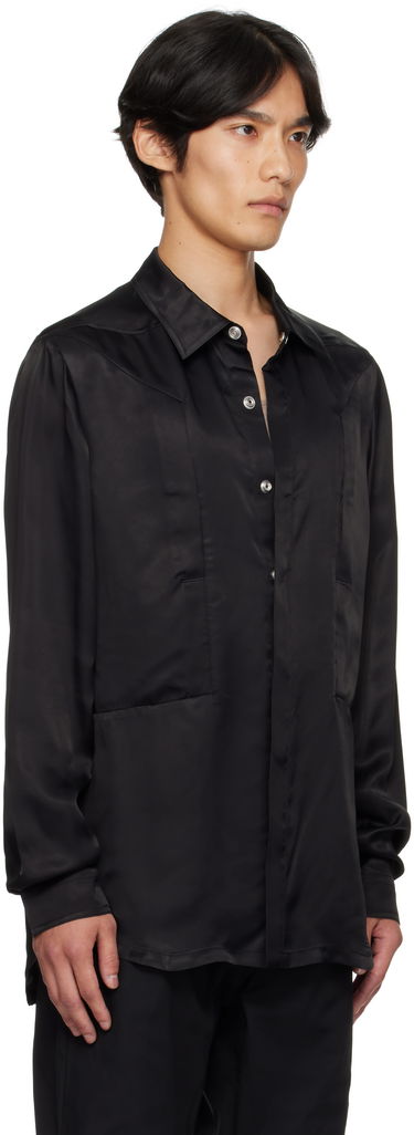 Риза Rick Owens Rick Owens Concordians Fogpocket Shirt Бежово | RU02E1237 HSCH, 4