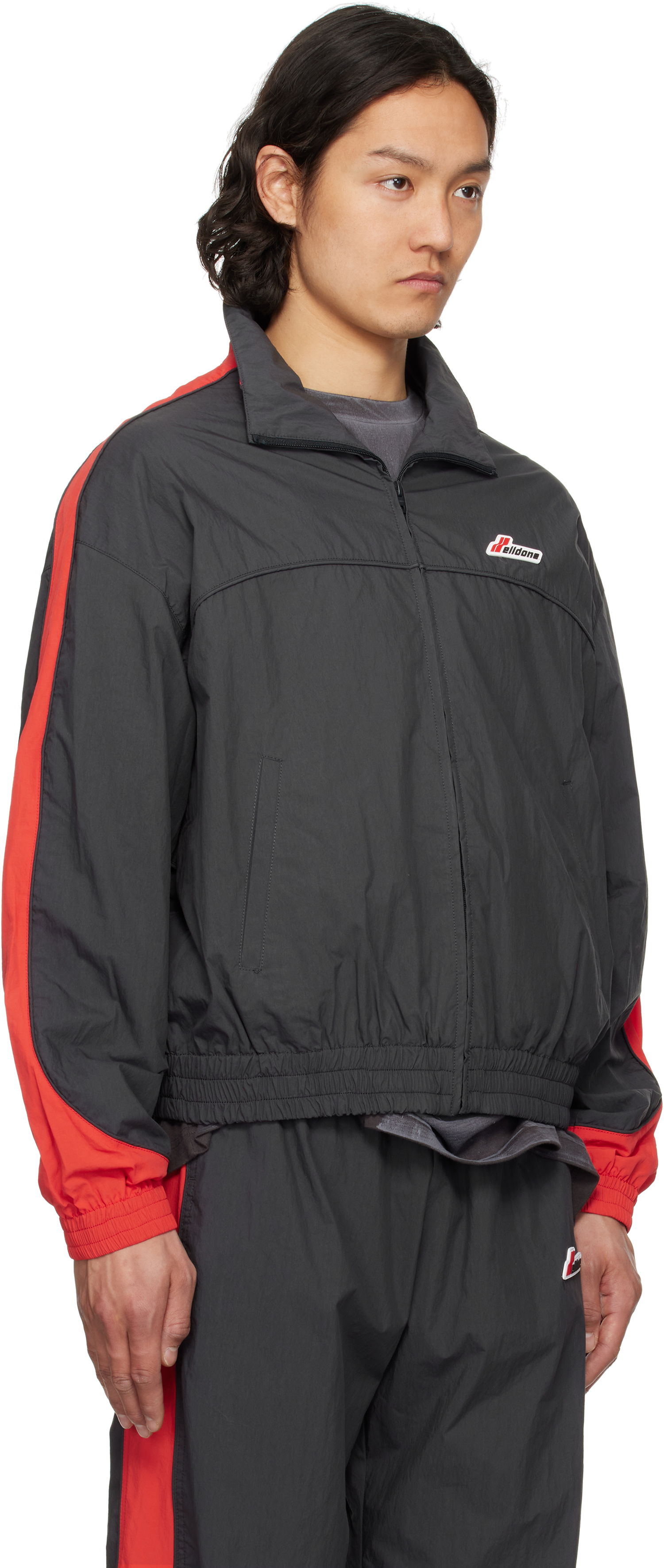Ветровка We11done We11done Colorblock Track Jacket Черно | WD-JP1-25-059-U-CH, 1
