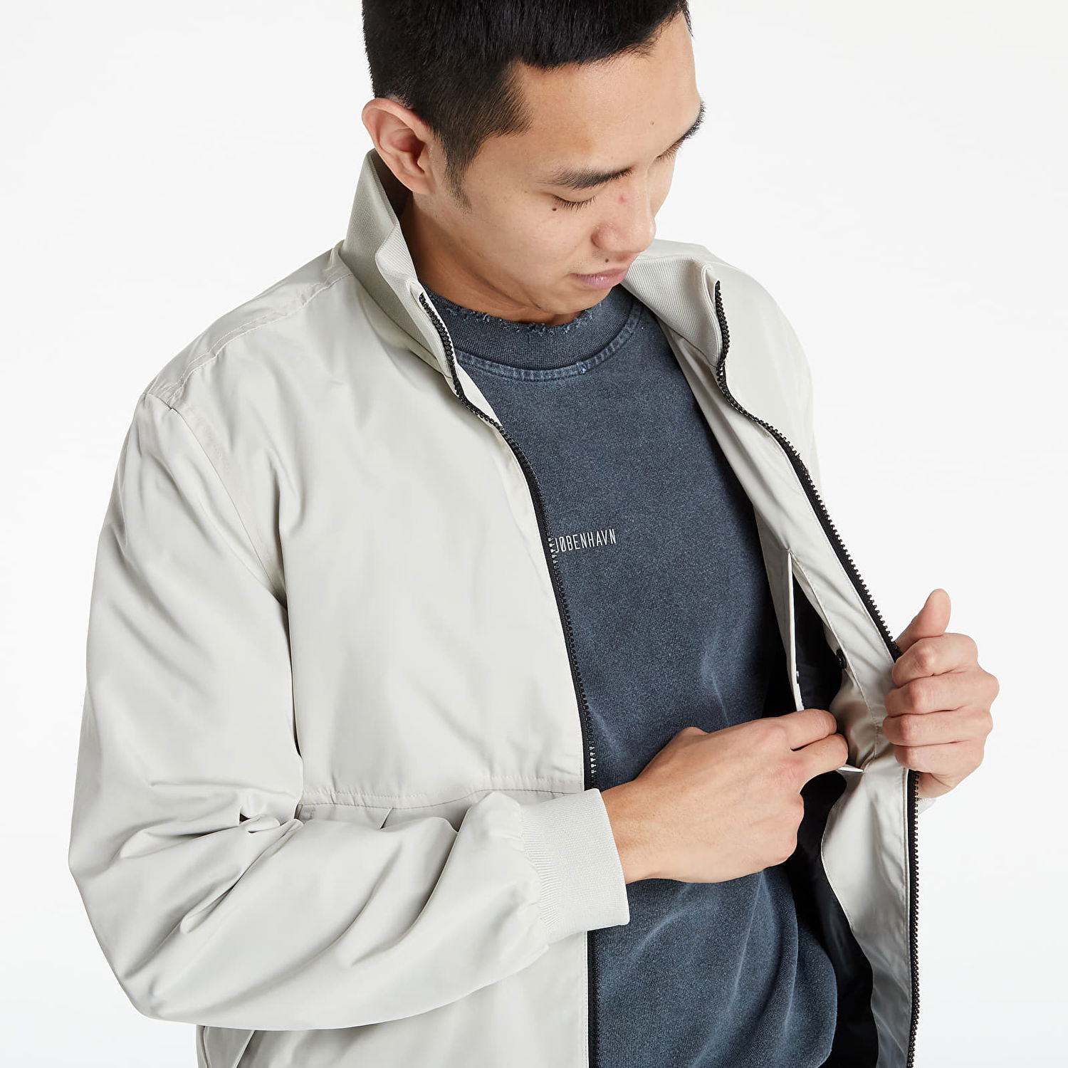 Яке CALVIN KLEIN Unpadded Harrington Бяло | J30J320290 ACF, 1
