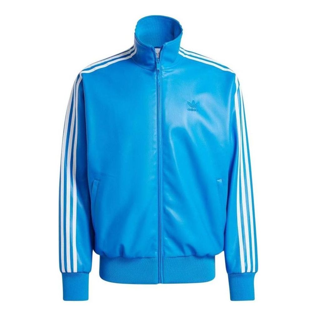 Яке бомбър adidas Originals Firebird Adicolor Three Stripes Loose Synthetic Jacket Синьо | IZ4035, 0