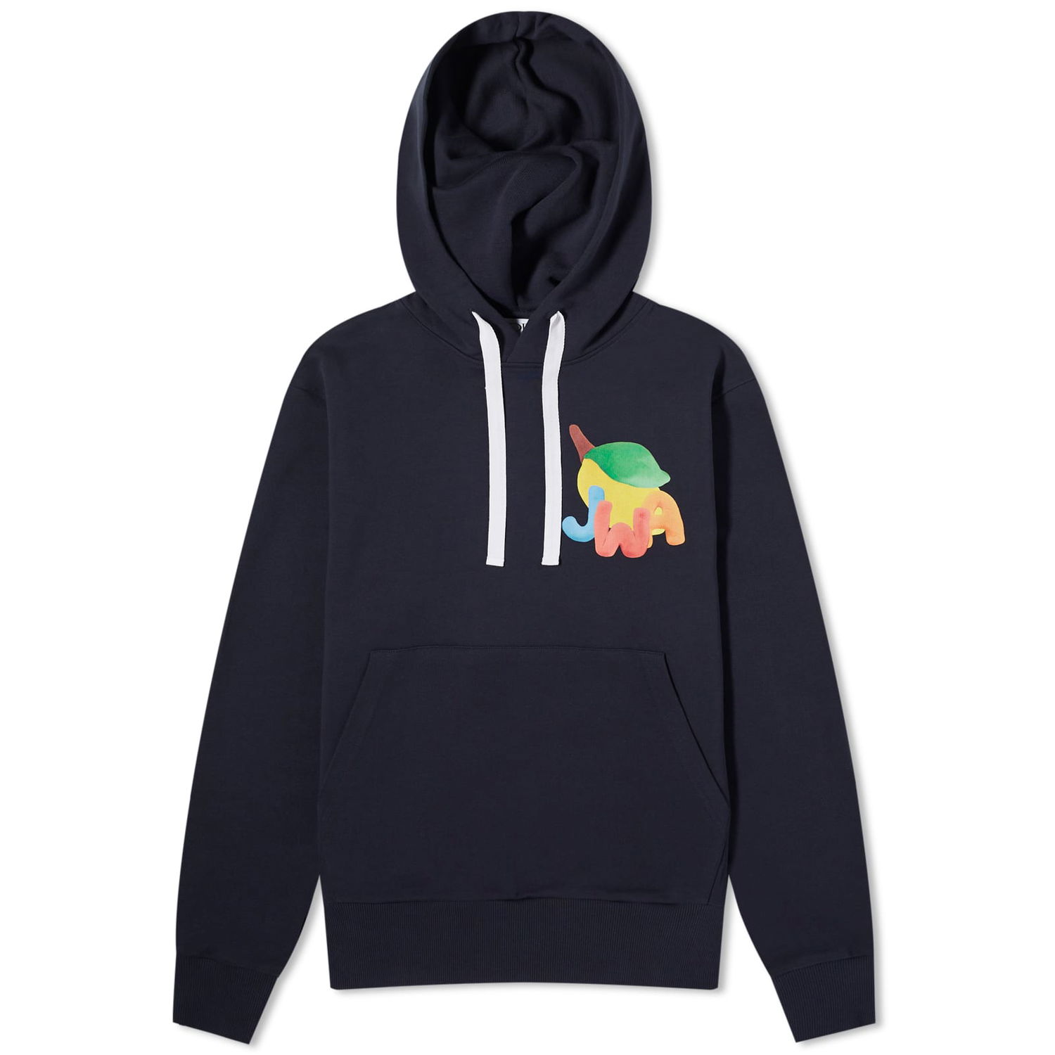 Суитчър JW Anderson JWA Lemon Print Hoodie Тъмно синьо | JW0171-PG0717-888, 0