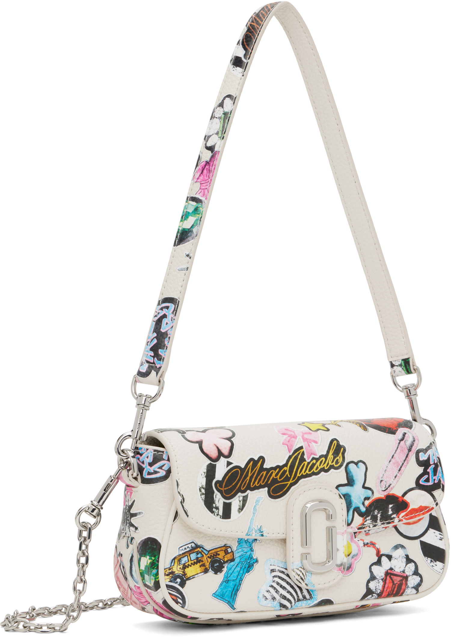 Чанта през рамо Marc Jacobs Marc Jacobs 'The Sticker Clover' Shoulder Bag Бяло | 2S5HSH027H02, 1
