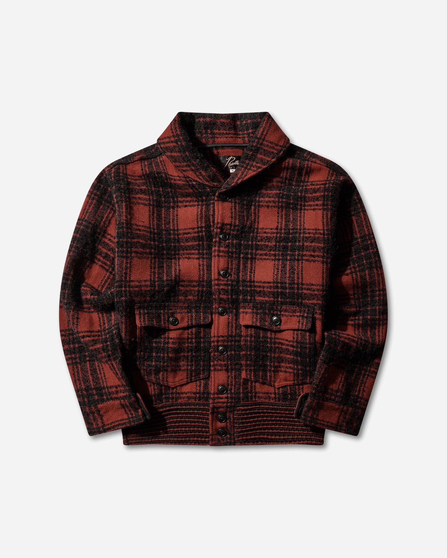 Яке Needles Wool Plaid Dolman Sleeve Logger Jacket Червено | RW185 RED, 1