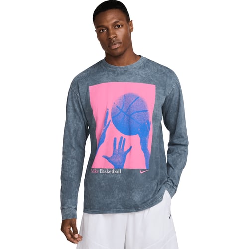Тениска Nike Long Sleeve Basketball Graphic T-Shirt Синьо | HJ3339, 0