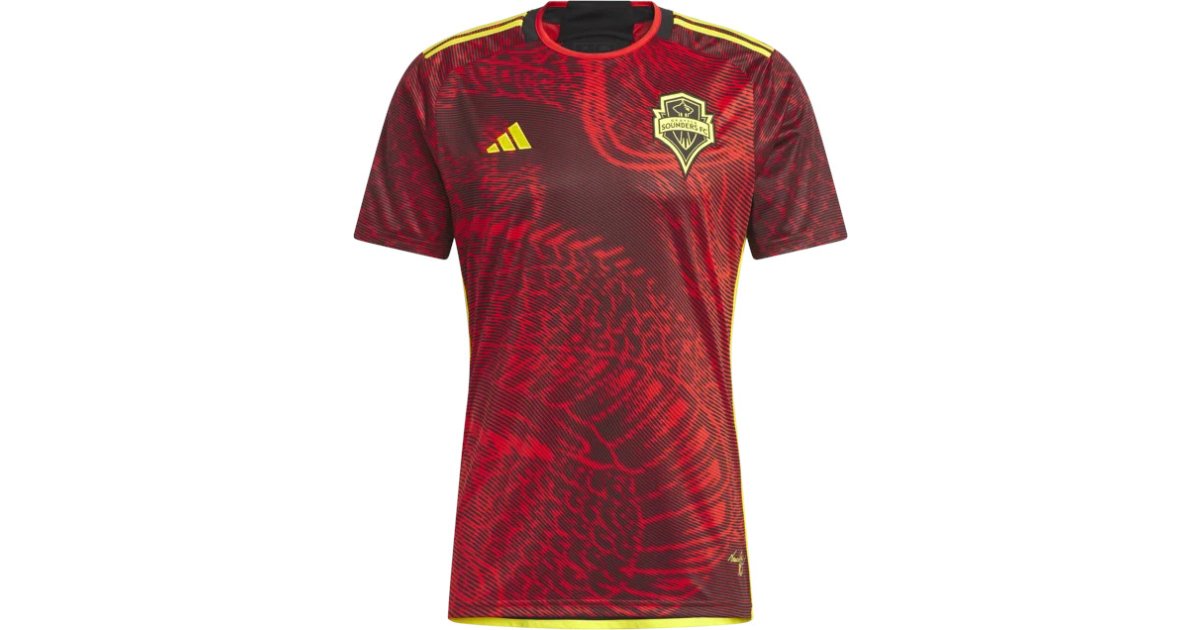 Фланелка adidas Performance Seattle Sounders FC 2023/24 Away Jersey Червено | hi1844, 1