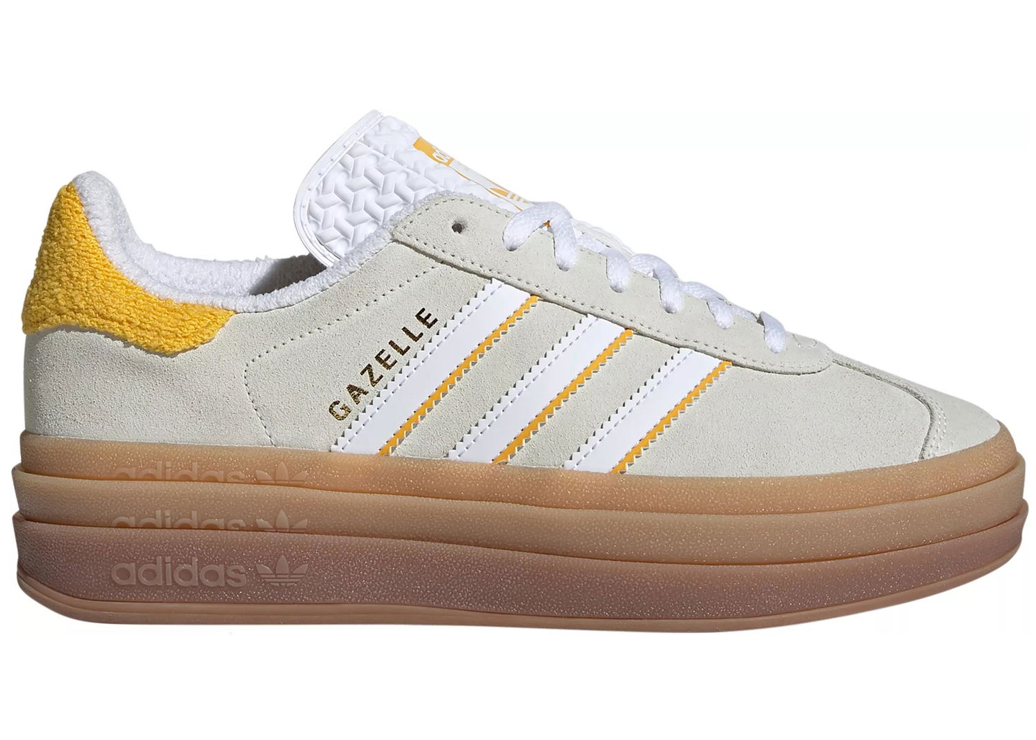 Кецове и обувки adidas Originals adidas Gazelle Bold Ivory Bold Gold (Women's) Сиво | IH9929, 0