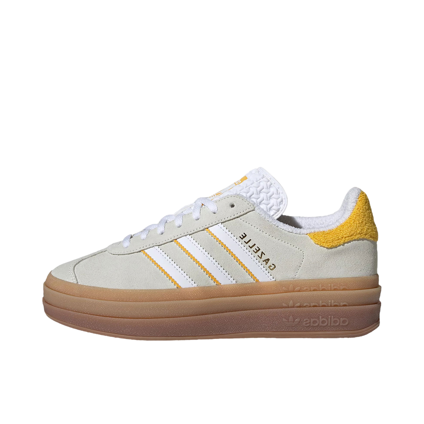 Кецове и обувки adidas Originals adidas Gazelle Bold Ivory Bold Gold (Women's) Сиво | IH9929