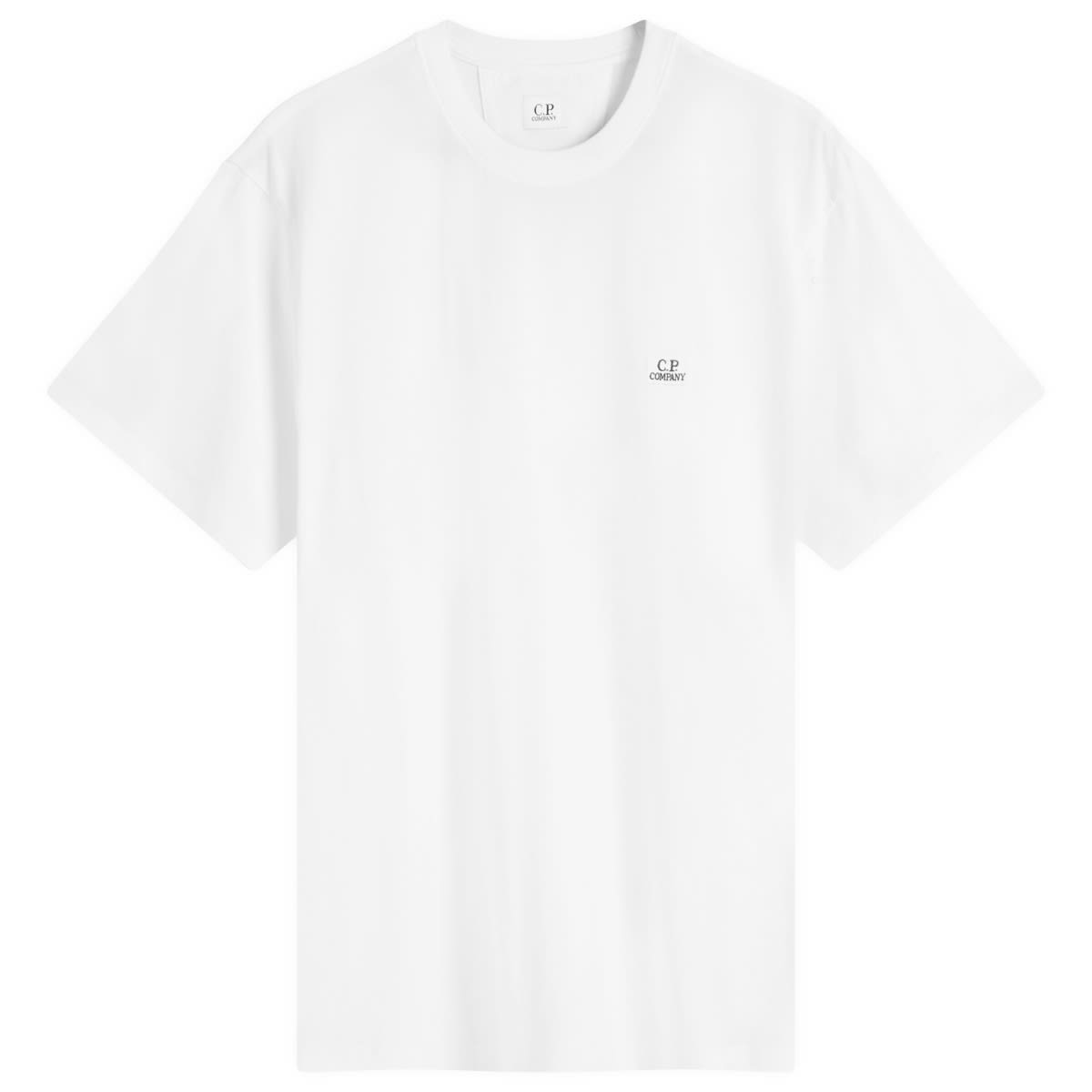 Тениска C.P. Company C.P. Company 30/1 Logo Patch T-Shirt Бяло | 18CMTS031A-005100W-103, 1