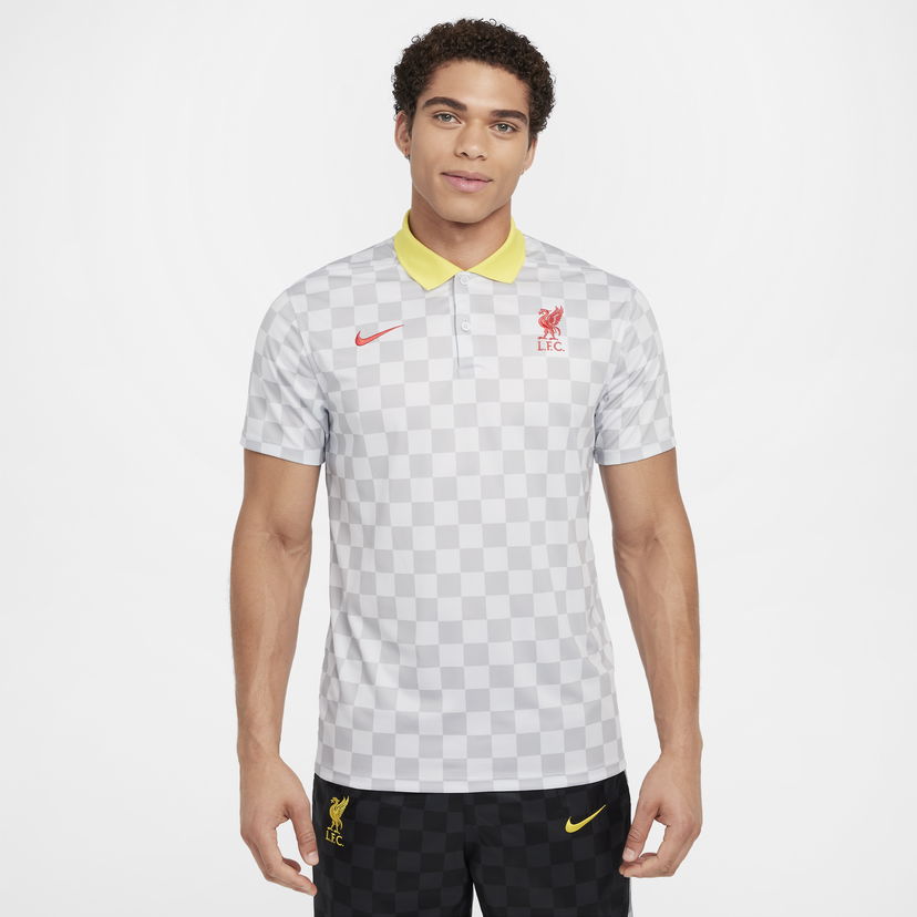 Поло тениска Nike Polo Shirt Dri-FIT Liverpool FC Victory Сиво | FQ3127-077