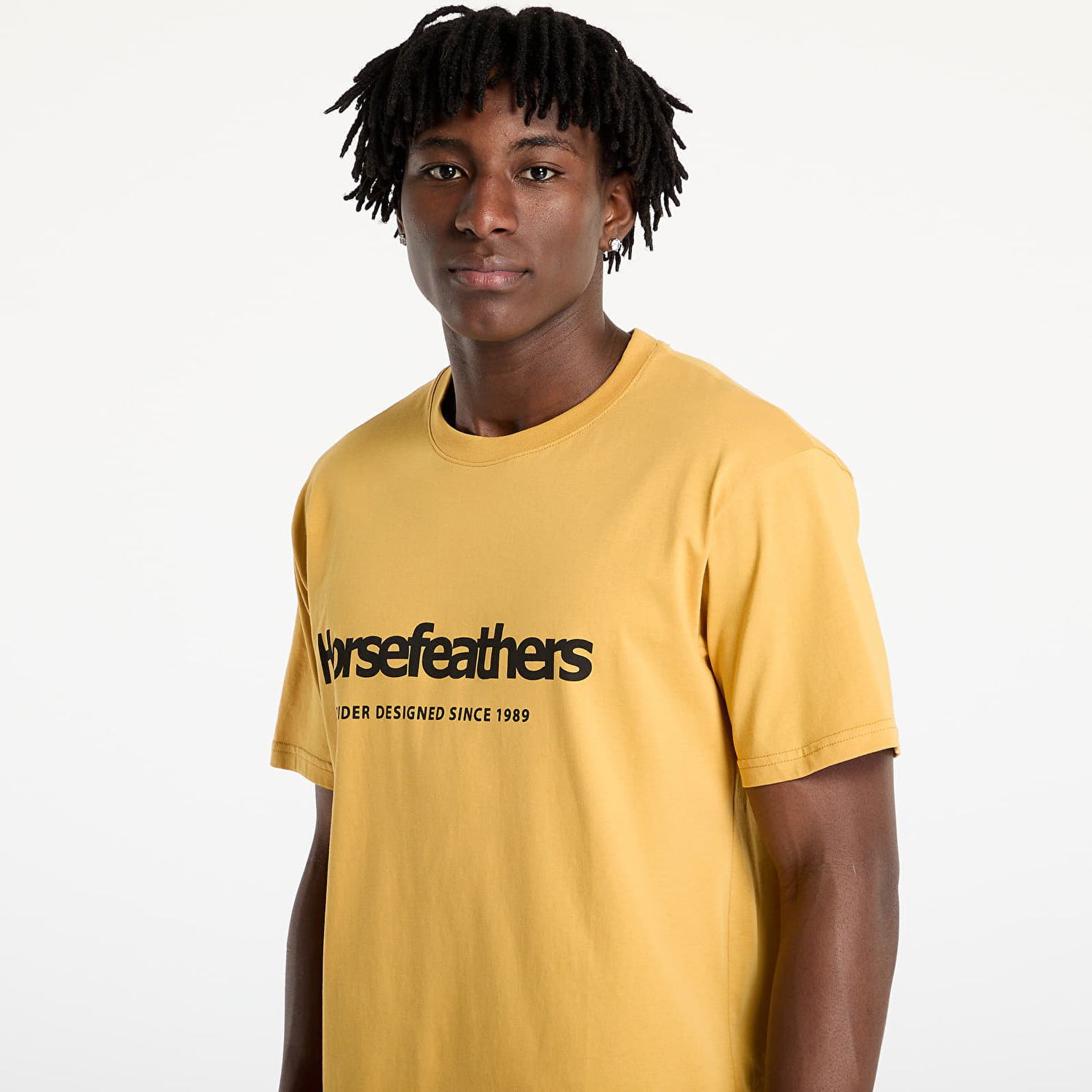 Тениска Horsefeathers Horsefeathers Quarter T-Shirt Жълто | SM1379A, 1