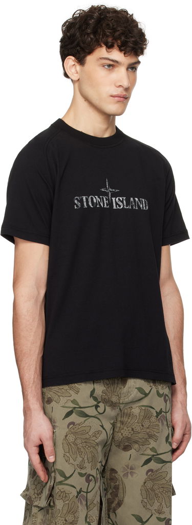 Тениска Stone Island Organic Cotton Jersey T-Shirt Черно | K1S15 2100020 S0081, 1