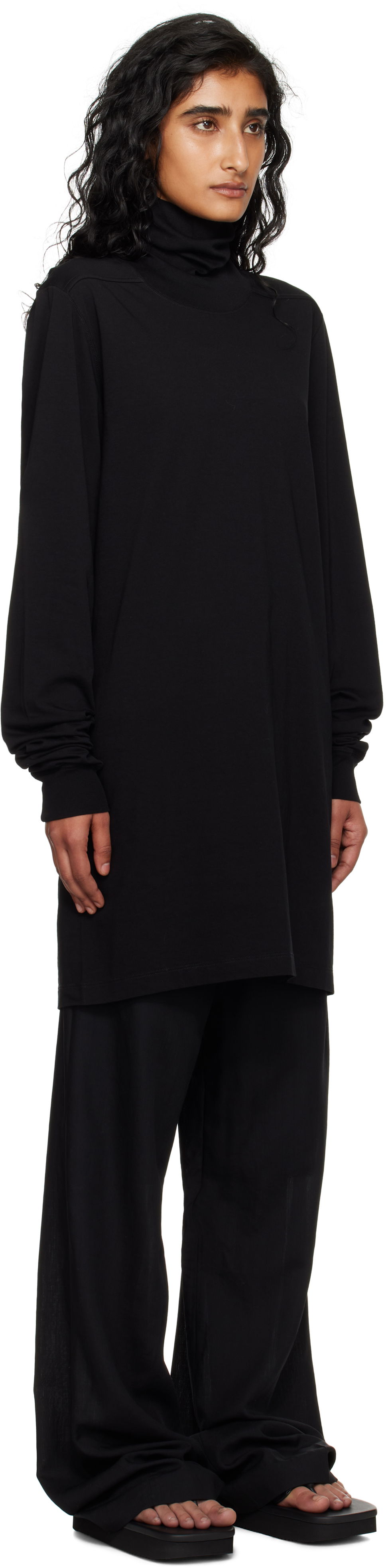 Пуловер Rick Owens Rick Owens Concordians Surf Turtleneck Черно | RP02E4207 JA, 1