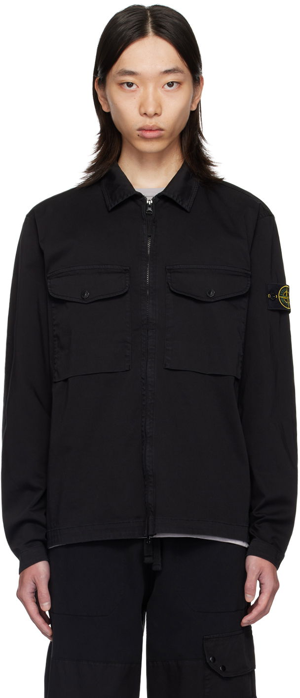 Яке Stone Island Black Regular Fit Jacket Черно | 811512808, 0