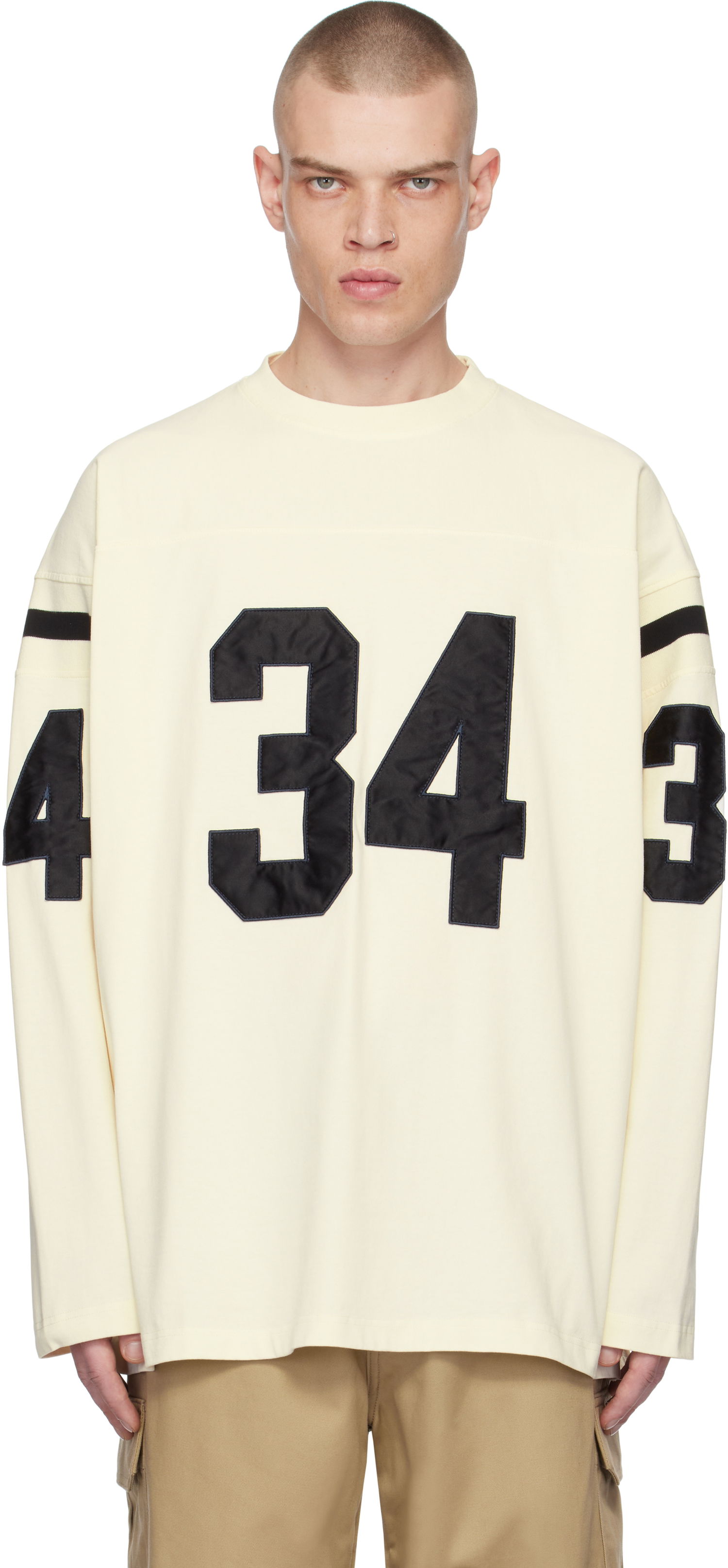 Фланелка Ambush Long Sleeve Football T-Shirt Жълто | BMAB004F24JER0013110, 0