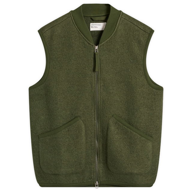 Universal Works Wool Fleece Zip Vest